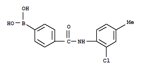 Structure of 4-(2-CHLORO-4-METHYLPHENYLCARBAMOYL)PHENYLBORONIC ACID