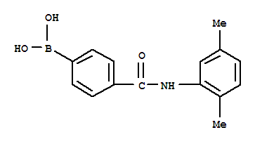 Structure of 4-(2,5-DIMETHYLPHENYLCARBAMOYL)PHENYLBORONIC ACID