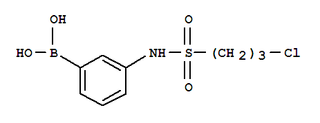 Structure of 3-(3-CHLOROPROPYLSULPHONAMIDO)BENZENEBORONIC ACID 98
