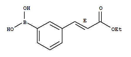 Structure of 3-((E)-3-ETHOXY-3-OXO-1-PROPEN-1-YL)BENZENEBORONIC ACID 98