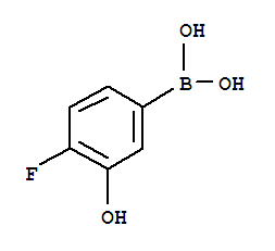 4-氟-3-羟基苯基硼酸结构式