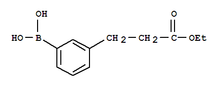 3-丙酸乙酯苯硼酸结构式