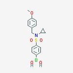 Structure of 4-[N-CYCLOPROPYL-N-(4-METHOXYBENZYL)SULFAMOYL]PHENYLBORONIC ACID