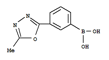 Structure of 2-(3-BORONOPHENYL)-5-METHYL-1,3,4-OXADIAZOLE