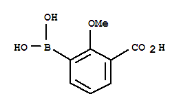 Structure of 3-BORONO-2-METHOXYBENZOIC ACID