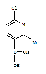 Structure of 6-CHLORO-2-METHYLPYRIDINE-3-BORONIC ACID