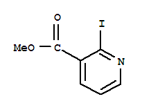 Structure of METHYL 2-IODO-3-PYRIDINECARBOXYLATE
