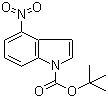 Structure of 1-BOC-4-NITROINDOLE