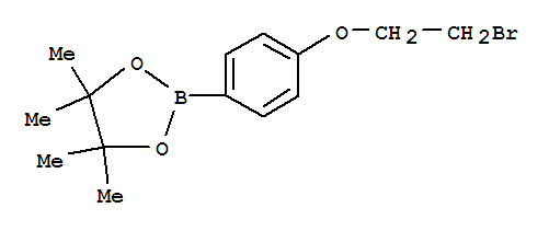 Structure of 4-(2-BROMOETHOXY)PHENYLBORONIC ACID PINACOL ESTER