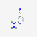 Structure of 2-hydrazinylpyridine-4-carbonitrile