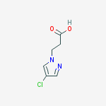 Structure of 3-(4-chloropyrazol-1-yl)propanoic acid
