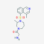 Structure of (2S)-4-(Aminoacetyl)hexahydro -2-methyl-1-[(4-methyl-5-isoquinolinyl)sulfonyl]-1H-1,4-diazepine Dihydrochloride