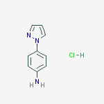 Structure of 4-PYRAZOL-1-YL-PHENYLAMINE HYDROCHLORIDE