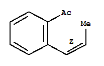 Structure of ETHANONE,1-[2-(1-ALLYL)PHENYL]-,(Z)-