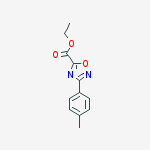 Structure of 3-(4-methylphenyl)-1,2,4-Oxadiazole-5-carboxylic acid ethyl ester