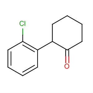 Chemical structure of Cyclohexanone, 2-(2-chlorophenyl)-