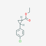 Structure of ethyl 2-(4-chlorophenyl)cyclopropanecarboxylate