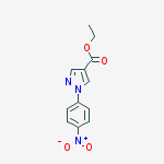 Structure of Ethyl 1-(4-nitrophenyl)-1H-pyrazole-4-carboxylate