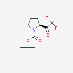 (S)-tert-Butyl 2-(2,2,2-trifluoroacetyl)pyrrolidine-1-carboxylate结构式