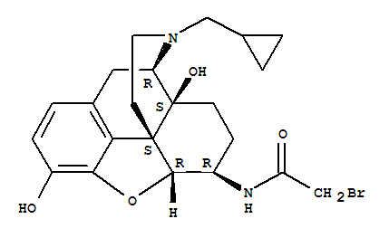 6-bromoacetamido-6-desoxynaltrexone结构式