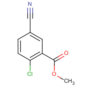 Structure of Benzoic acid, 2-chloro-5-cyano-, methyl ester