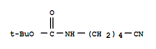 Structure of CARBAMIC ACID (4-CYANOBUTYL)-,TERT-BUTYL ESTER