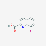 Structure of 8-FLUOROQUINOLINE-2-CARBOXYLIC ACID