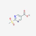 Structure of 2-methanesulfonyl-pyrimidine-5-carboxylic acid