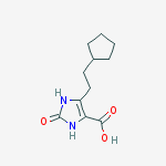 Structure of 1,3-DIHYDRO-IMIDAZOL-2-ONE-5-CYCLOPENTYLETHYL-4-CARBOXYLIC ACID