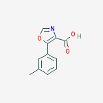 Structure of 5-(3-METHYLPHENYL)-1,3-OXAZOLE-4-CARBOXYLIC ACID