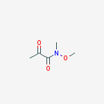 N-Methoxy-N-methyl-2-oxo-propionamide结构式