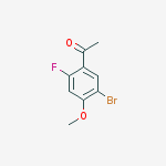 Structure of 1-(5-bromo-2-fluoro-4-methoxy-phenyl)ethanone