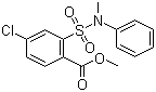 Structure of Methyl 4-chloro-2-(N-methyl-N-phenylsulphonamide)benzoate