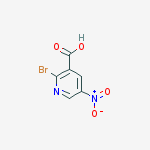Structure of 2-BROMO-5-NITRONICOTINIC ACID