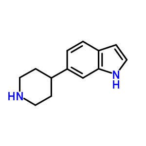 Structure of 6-(PIPERIDIN-4-YL)-1H-INDOLE