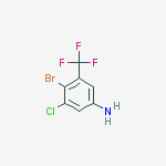 Structure of 4-Bromo-3-chloro-5-(trifluoromethyl)aniline