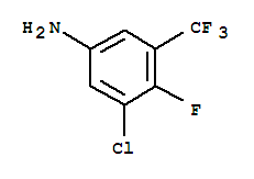 Structure of 3-CHLORO-4-FLUORO-5-(TRIFLUOROMETHYL)ANILINE