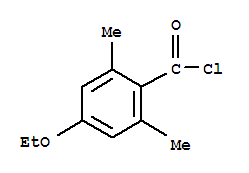 Structure of Benzoyl chloride,4-ethoxy-2,6-dimethyl-