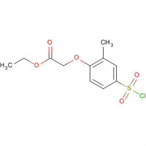 Acetic acid, [4-(chlorosulfonyl)-2-methylphenoxy]-, ethyl ester结构式