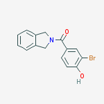 Structure of (3-Bromo-4-hydroxyphenyl)(isoindolin-2-yl)methanone