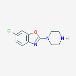 6-Chloro-2-piperazin-1-yl-1,3-benzoxazole结构式