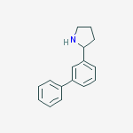 2-(3-Biphenylyl)pyrrolidine结构式