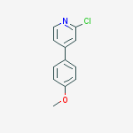 Structure of 2-CHLORO-4-(4-METHOXYPHENYL)PYRIDINE