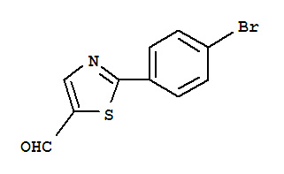 Structure of 2-(4-BROMOPHENYL)THIAZOLE-5-CARBALDEHYDE
