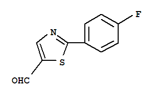 Structure of 2-(4-(trifluoromethyl)phenyl)thiazole-5-carbaldehyde