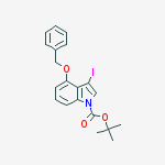 4-BENZYLOXY-3-IODOINDOLE, N-BOC PROTECTED 98%结构式