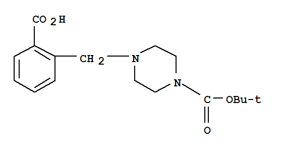 Structure of 2-(4-N-Boc-Piperazin-1-yl)methylbenzoic acid