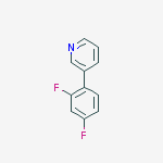 3-(2,4-DIFLUOROPHENYL)PYRIDINE结构式