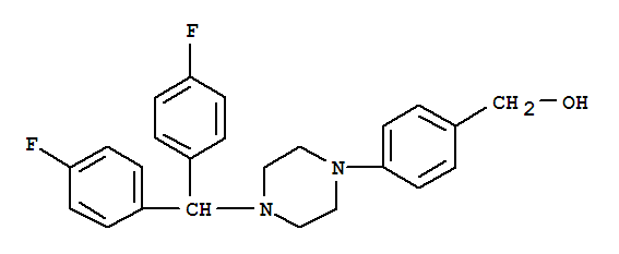 Structure of 4-{4-[Bis(4-fluorophenyl)methyl]piperazinyl}benzyl alcohol