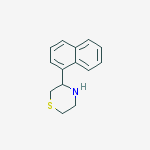 Structure of 3-naphthalen-1-ylthiomorpholine